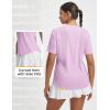 imagebaleaf Womens Workout Tops Short Sleeve Mesh Back Quick Dry Breathable UPF 50 Athletic Shirts for Running Gym Hiking TeeLight Purple