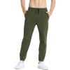 imagebaleaf Mens 27 Cotton Sweatpants Sports Running Hiking Joggers Pants Lightweight Lounge Pocketed Pajamas 78 LengthAgreen