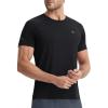 imagebaleaf Mens Cooling Workout Shirts Short Sleeve Athletic TShirts Sun Protection Quick Dry Moisture Wicking Running BeachBlack