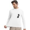 imagebaleaf Mens Long Sleeve Sun Shirts 14 Zip Up UPF 50 Fishing Hiking Lightweight Rash Guard UV Outdoor Running Shirt TeesWhite