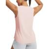imagebaleaf Womens Cooling Workout Tank Tops Quick Dry Loose Fit Athletic Tops Sleeveless Shirts UPF50 Lightweight Running GymLight Pink
