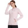 imagebaleaf Womens UPF 50 Sun Protection Jacket Hooded Cooling Shirt with Pockets Hiking Outdoor PerformanceDye Pink
