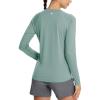 imagebaleaf Womens UPF 50 Sun Shirts Long Sleeve UV Protection Rash Guard Lightweight Quick Dry SPF Hiking Tops Outdoor07sublime Green