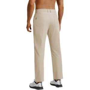 imagebaleaf Mens 30 Golf Pants with 5 Pockets Stretch Lightweight Dress Casual Slacks for Work TravelKhaki