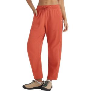 imagebaleaf Womens Barrel Hiking Ankle Pants Water Resistant UPF 50 Travel Baggy Ripstop Trousers with 5 Pockets Casual SlacksRust