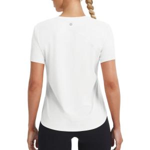 imagebaleaf Womens IceCool Athletic Shirts UPF 50 Workout Short Sleeve Running Tops Ice Breathable Quick Dry Loose FitWhite