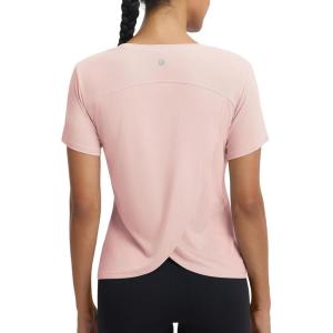 imagebaleaf Womens Short Sleeve Workout Shirts Athletic Tops Sun Protection Breathable TShirts Quick Dry Gym Running TennisLight Pink