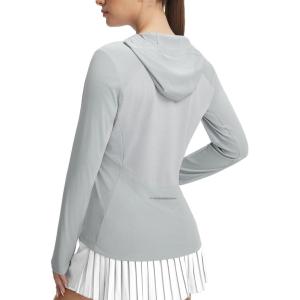 imagebaleaf Womens Sun Shirts UPF 50 Mesh Back Lightweight Breathable Long Sleeve Shirt SPF Hoodie for Fishing HikingLight Gray