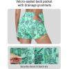 imageBALEAF Womens 3 Swim Board Shorts High Waisted Bathing Suit Bottoms for Swimming with Liner Pockets UPF 50Green Floral