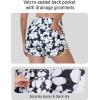 imageBALEAF Womens 3 Swim Board Shorts High Waisted Bathing Suit Bottoms for Swimming with Liner Pockets UPF 50White Floral