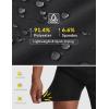 imagebaleaf Mens Mountain Bike Shorts 4D Padded Loosefit MTB Cycling Riding Bicycle Biker Short Zipper PocketsBlack