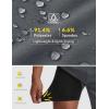 imagebaleaf Mens Mountain Bike Shorts 4D Padded Loosefit MTB Cycling Riding Bicycle Biker Short Zipper PocketsDark Gray
