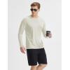 imagebaleaf Mens Sun Protection Shirts UV SPF UPF 50 Long Sleeve Rash Guard Fishing Running Quick Dry LightweightLight Brown