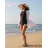 imagebaleaf One Piece Swimsuit Women Tummy Control Bathing Suit High Neck Swimwear with Adjustable StrapsBlack
