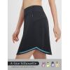 imagebaleaf Skorts for Woman 20 Knee Length Golf Tennis Skirt High Waisted Long Athletic Casual Pockets UPF 50Black