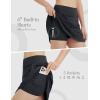imagebaleaf Skorts for Woman 20 Knee Length Golf Tennis Skirt High Waisted Long Athletic Casual Pockets UPF 50Black