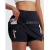 imagebaleaf Womens 16 Golf Skorts Skirts 5 Pockets High Waisted Stretchy Tennis Skirt Athletic Workout RunningBlack
