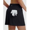 imagebaleaf Womens 16 Golf Skorts Skirts 5 Pockets High Waisted Stretchy Tennis Skirt Athletic Workout RunningBlack