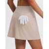 imagebaleaf Womens 16 Golf Skorts Skirts 5 Pockets High Waisted Stretchy Tennis Skirt Athletic Workout RunningKhaki