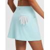 imagebaleaf Womens 16 Golf Skorts Skirts 5 Pockets High Waisted Stretchy Tennis Skirt Athletic Workout RunningLight Blue