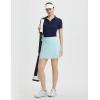 imagebaleaf Womens 16 Golf Skorts Skirts 5 Pockets High Waisted Stretchy Tennis Skirt Athletic Workout RunningLight Blue