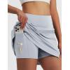 imagebaleaf Womens 16 Golf Skorts Skirts 5 Pockets High Waisted Stretchy Tennis Skirt Athletic Workout RunningLight Gray