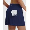 imagebaleaf Womens 16 Golf Skorts Skirts 5 Pockets High Waisted Stretchy Tennis Skirt Athletic Workout RunningNavy Blue