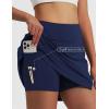 imagebaleaf Womens 16 Golf Skorts Skirts 5 Pockets High Waisted Stretchy Tennis Skirt Athletic Workout RunningNavy Blue