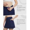 imagebaleaf Womens 16 Golf Skorts Skirts 5 Pockets High Waisted Stretchy Tennis Skirt Athletic Workout RunningNavy Blue