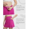 imagebaleaf Womens 16 Golf Skorts Skirts 5 Pockets High Waisted Stretchy Tennis Skirt Athletic Workout RunningRose Red