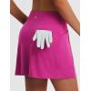 imagebaleaf Womens 16 Golf Skorts Skirts 5 Pockets High Waisted Stretchy Tennis Skirt Athletic Workout RunningRose Red