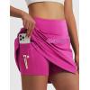 imagebaleaf Womens 16 Golf Skorts Skirts 5 Pockets High Waisted Stretchy Tennis Skirt Athletic Workout RunningRose Red