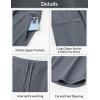 imagebaleaf Womens 17 Capri Pants Lighweight Cargo Capris Quick Dry Zipper Pockets Hiking Biking Casual Outdoor17indark Gray