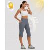 imagebaleaf Womens 17 Capri Pants Lighweight Cargo Capris Quick Dry Zipper Pockets Hiking Biking Casual Outdoor17indark Gray