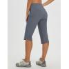 imagebaleaf Womens 17 Capri Pants Lighweight Cargo Capris Quick Dry Zipper Pockets Hiking Biking Casual Outdoor17indark Gray