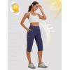 imagebaleaf Womens 17 Capri Pants Lighweight Cargo Capris Quick Dry Zipper Pockets Hiking Biking Casual Outdoor17innavy Blue
