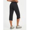 imagebaleaf Womens 17 Capri Pants Lighweight Cargo Capris Quick Dry Zipper Pockets Hiking Biking Casual Outdoor19inblack