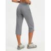imagebaleaf Womens 17 Capri Pants Lighweight Cargo Capris Quick Dry Zipper Pockets Hiking Biking Casual Outdoor19indark Gray