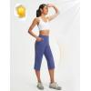 imagebaleaf Womens 17 Capri Pants Lighweight Cargo Capris Quick Dry Zipper Pockets Hiking Biking Casual Outdoor19innavy Blue