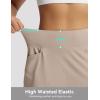 imagebaleaf Womens 17 Golf Skirts 3 Pockets High Waisted Stretchy Tennis Athletic Skorts Workout Running Casual SummerKhaki