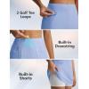 imagebaleaf Womens 17 Golf Skirts 3 Pockets High Waisted Stretchy Tennis Athletic Skorts Workout Running Casual SummerLight Blue