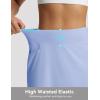 imagebaleaf Womens 17 Golf Skirts 3 Pockets High Waisted Stretchy Tennis Athletic Skorts Workout Running Casual SummerLight Blue