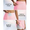 imagebaleaf Womens 17 Golf Skirts 3 Pockets High Waisted Stretchy Tennis Athletic Skorts Workout Running Casual SummerLight Pink