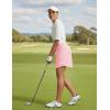 imagebaleaf Womens 17 Golf Skirts 3 Pockets High Waisted Stretchy Tennis Athletic Skorts Workout Running Casual SummerLight Pink