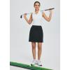 imagebaleaf Womens 18 Golf Skorts Skirts Knee Length Athletic Tennis Skort Modest Long Casual with Pockets SoftBlack