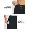 imagebaleaf Womens 18 Golf Skorts Skirts Knee Length Athletic Tennis Skort Modest Long Casual with Pockets SoftBlack