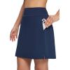 imagebaleaf Womens 18 Golf Skorts Skirts Knee Length Athletic Tennis Skort Modest Long Casual with Pockets SoftNavy