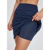 imagebaleaf Womens 18 Golf Skorts Skirts Knee Length Athletic Tennis Skort Modest Long Casual with Pockets SoftNavy