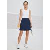 imagebaleaf Womens 18 Golf Skorts Skirts Knee Length Athletic Tennis Skort Modest Long Casual with Pockets SoftNavy