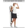 imagebaleaf Womens 18 Golf Skorts Skirts Pockets UPF 50 Zipper Quick Dry Casual Work Skort TravelBlack